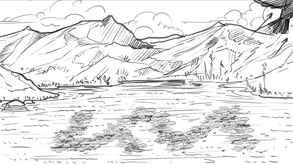 KIA · El lago: boceto