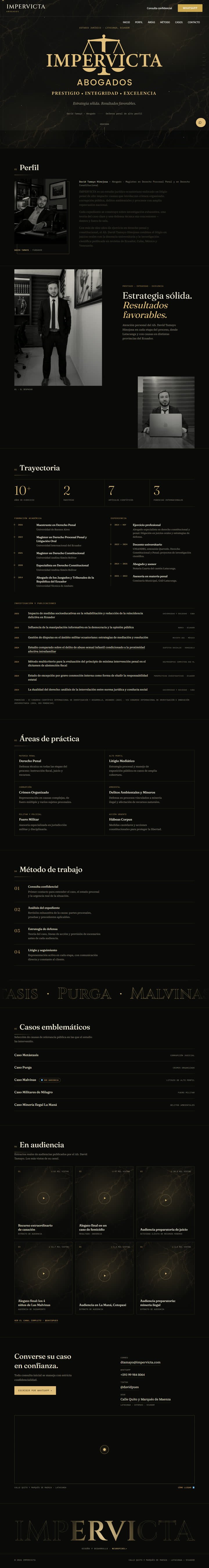 Sitio completo de IMPERVICTA Abogados